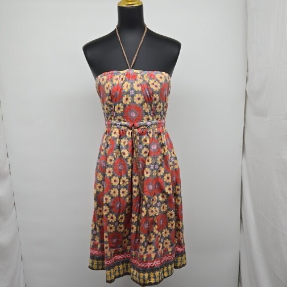 Anthropologie Plenty By Tracy Reese Floral Corset Dress Acorn Cup Dress Size 2 - Picture 1 of 13